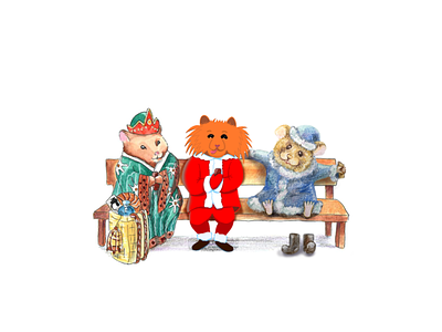 Hamstersaga behance christmas common gingerbreads holidays ikea illustration international japan japanese new year procreate russia russian santa santa claus usa worldwide