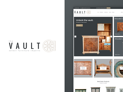 The Vault - Branding & Shopify Website branding design figma logo shopify website design