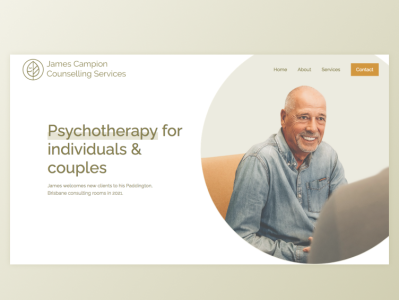 JCCS - Website Design for Counselling Services counselling design figma therapy ui ux webflow website design