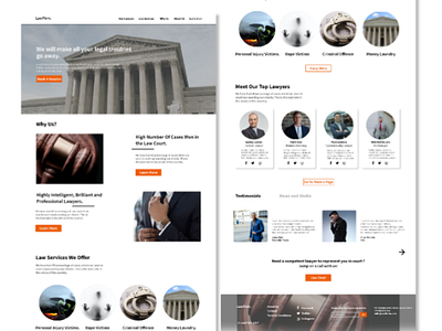 A Law Firm Landing Page Website