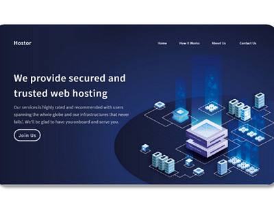 Hostor Web Hosting Platform 3d illustrations service ui web hosting