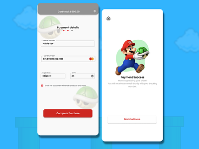 Nintendo Store: Merchandise app gaming illustration mario mario bros mariobros nintendo nintendo 64 nintendo64 nintendoswitch ui ux