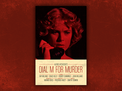 Hitchcock - Dial M for Murder movie poster alfred hitchcock design film poster grace kelly hitchcock hitchcock poster movie movie poster poster print retro poster