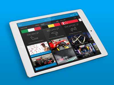 Sports Reel - F1 Schedule UI 1 f1 formula ios ipad schedule ui