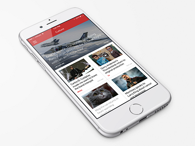 News UI design headlines ios news ui