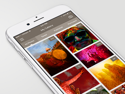 Image Gallery UI gallery image ios ui