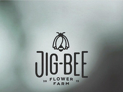Jig Bee farm flower logo logo design taman