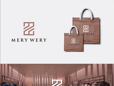 MERY WERY brown daganagan fashion fashion brand label logo monogram logo pakaian simple logo