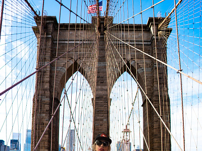 Brooklyn Bridge brooklyn bridge design graphicart graphicdesign hyde manhattan new york photoshop takashi utsunomiya tm network