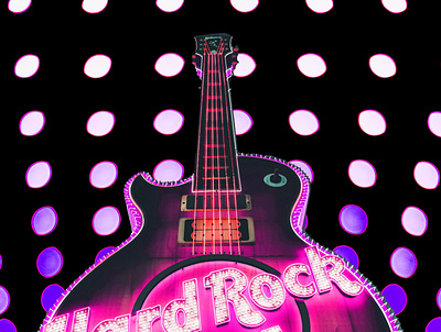 Hard Rock Cafe collage design graphicart graphicdesign hard rock cafe photoshop psychedelic