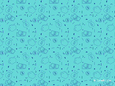 Money cartoon pattern cartoon design illustrator money pattern