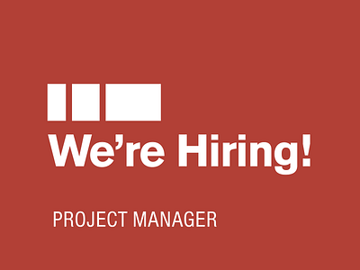 Now Hiring: Project Manager design electric pulp hiring job jobs project manager web design