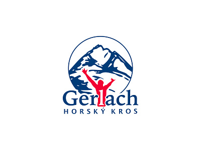 Horsky kros Gerlach logo logodesign race run runner running tatras