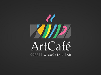Art Café bar coffee logo zebra