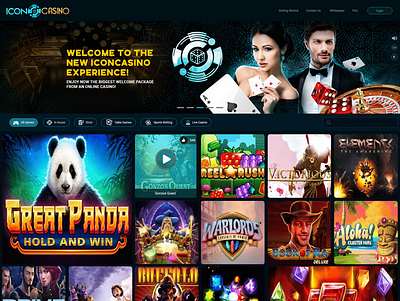 Online Casino Platform design logo ui ux web website
