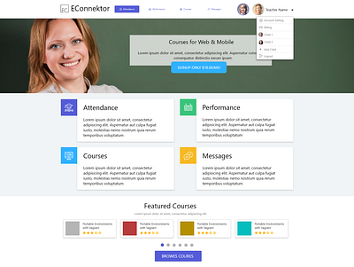 EConnektor design ui ux website