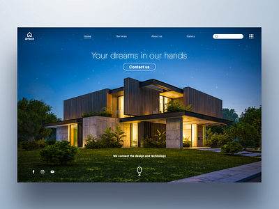 Modern House app brand design graphic home interaction interface landing ui ux