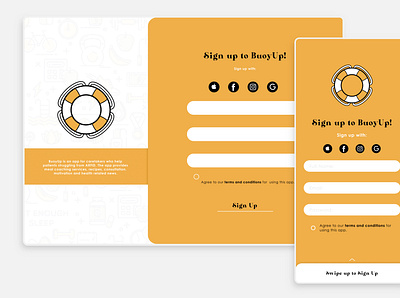 BuoyUp app design ui ux
