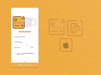 Credit Card Checkout dailyui design flat minimal ui ux