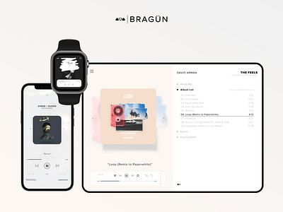 Bragün app design apple dailyui dailyui009 design duxedraft logo minimal music app ui uxdesign