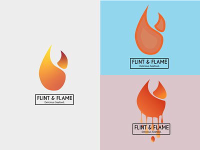 Flame Logo branding flat logo minimal