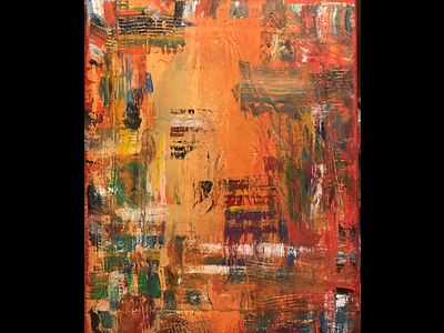 World On Fire abstract art painting