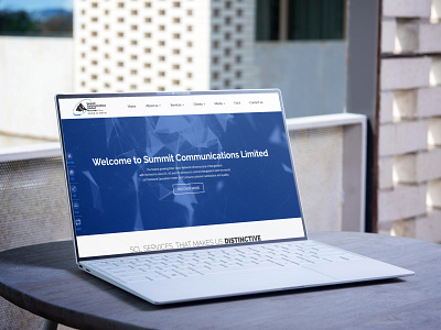 Corporate Website design flat web