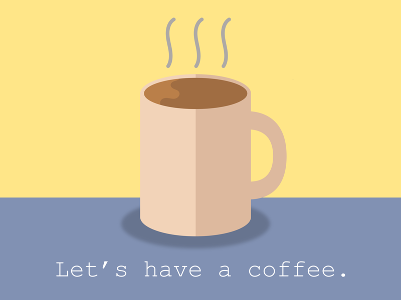 Let’s have coffee. by Adalila Anguiano on Dribbble
