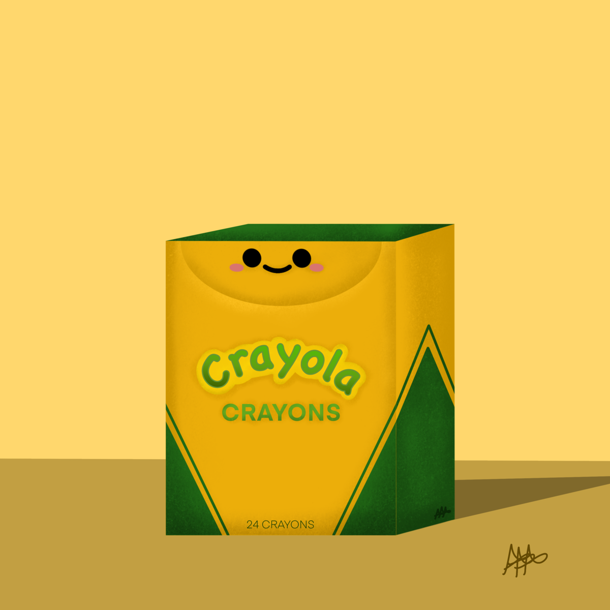 Empty Crayon Box | Postcard