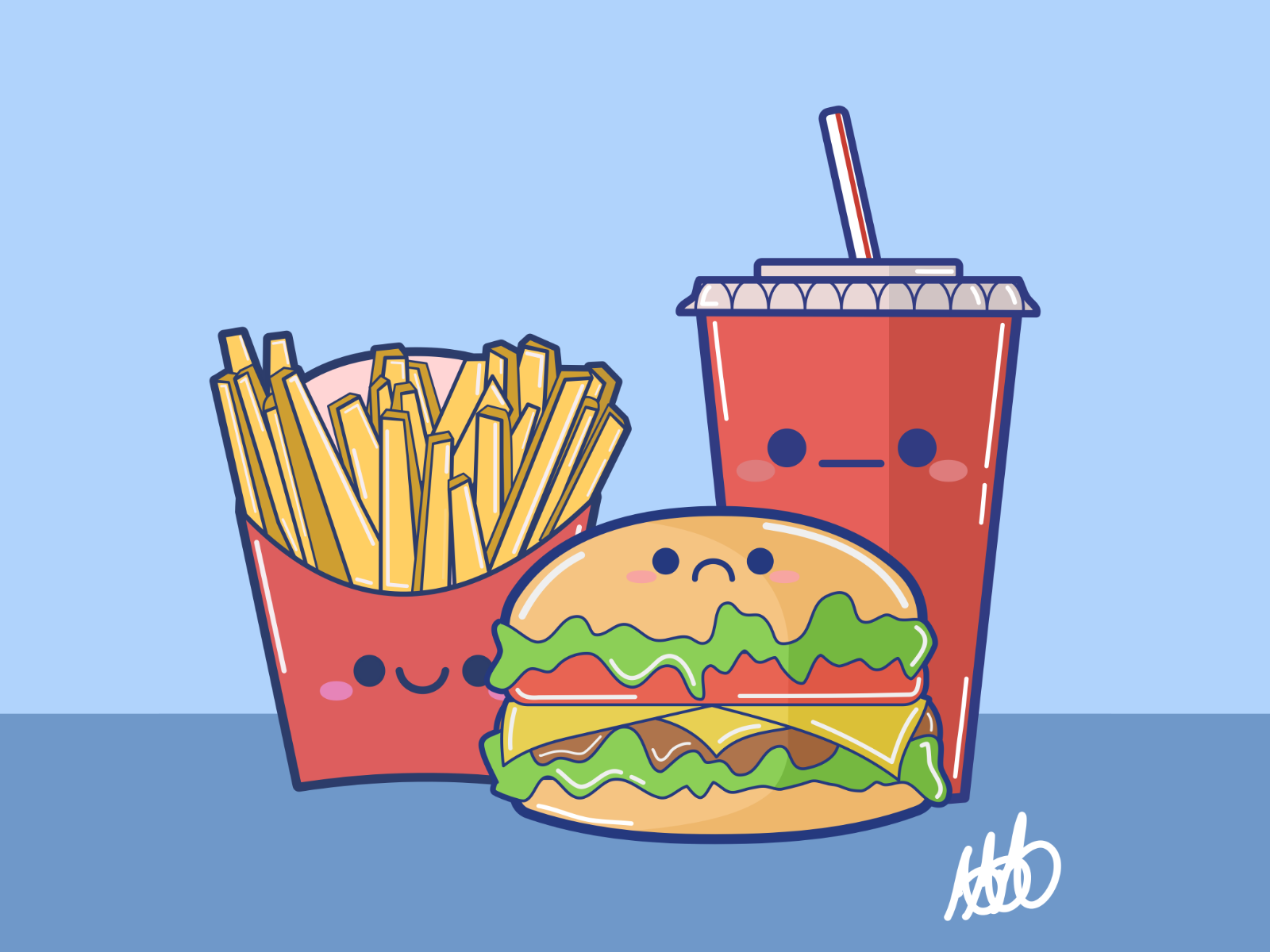 Chibi Combo Meal by Adalila Anguiano on Dribbble