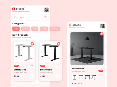 Furniture UI App Design mobile app ui ui design ui design concept ux ux design uxui design
