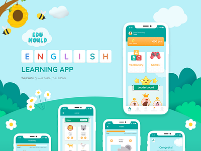 English learning app design education english figma game ui ui design ux vocabulary wireframe