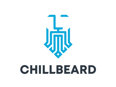 Chillbeard abstract beard chill geometric logo software