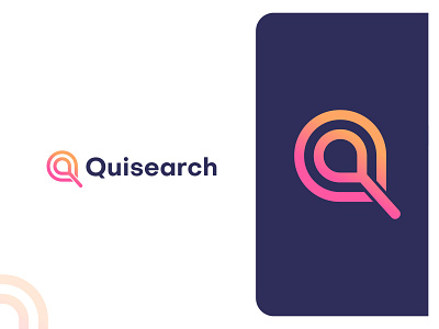 Quisearch Logo Design ( unused) agency app icon app logo brand and identity branding branding agency branding design identity letter logo lettering logo logo logo mark logodesign logodesigns logotype modern logo q letter logo q logo q mark minimal search searching logo