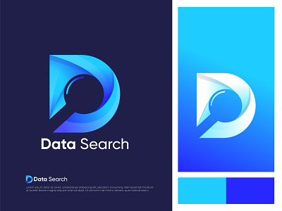 Data Search Logo Design agency app icon app logo brand and identity branding branding agency branding design d letter logo d logo d mark minimal identity letter logo lettering logo logo mark logodesign logodesigns logotype modern logo search searching logo