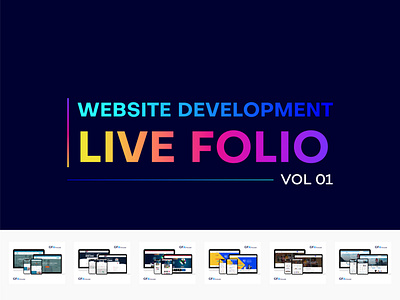 Website Development LIVE FOLIO branding agency design gfxhouse illustration logo logotype wordpress development