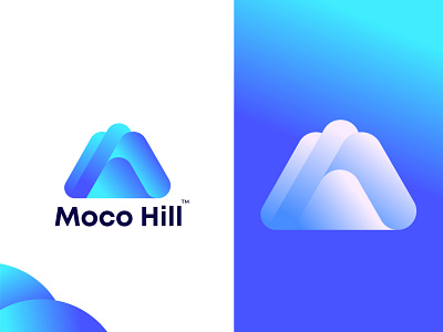 Modern M logo design for Moco Hill abstract best brand and identity branding branding agency colorful gfxhouse icon mark identity illustration letter logo lettermark logo logo design branding logo designer logo mark logodesign logotype