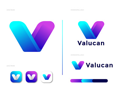 Modern V letter logo for Valukan abstract app icon app icon logo brand and identity brand identity branding branding agency flat design gfxhouse illustration letter logo lettermark logo logo logo design branding logo designer logo mark logodesign logotype modern v letter logo