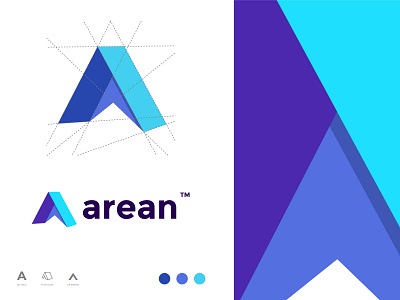 Modern A letter logo for Arean TENT COMPANY a letter app icon brand and identity branding colorful designer gfxhouse illustration lettermark logo logo logodesign logotype modern trending typeface vector wordmark