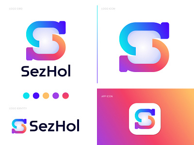 Branding logo design for SezHol app icon brand and identity branding branding agency business gfxhouse h logo identity letter logo lettering logo logo design branding logo mark logodesign logodesigns logotype minimal logo modern modern logo s letter logo sh mark