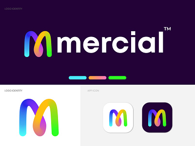 M letter logo concept for mercial app icon brand and identity branding branding agency business gfxhouse gradient identity letter logo lettering logo logo logo design branding logodesign logodesigns logotype m letter logo m logo mark minimal modern