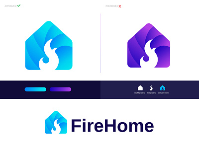 Modern Abstract logo for FireHome app icon brand and identity branding branding agency business ecommerce fire home gfxhouse home house identity letter logo lettering logo logo logo design branding logodesign logodesigns logotype mark minimal modern