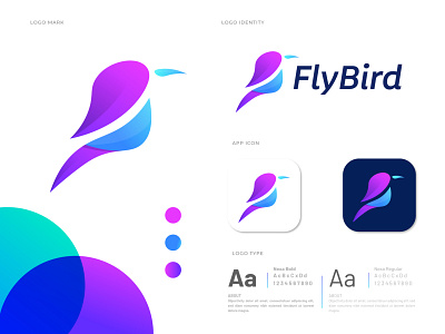 FlyBird Modern Logo abstract app icon logo best logo bird logo branding branding and identity company logo concept creative logo f letter logo fly logo gfxhouse logo logo creation logo design logo designer logo mark logodesign logotype modern logo