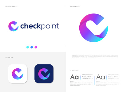 checkpoint Branding Logo abstract app icon logo best logo branding branding and identity c letter logo check logo company logo concept creative logo gfxhouse logo logo creation logo design logo designer logo mark logodesign logotype modern logo point logo