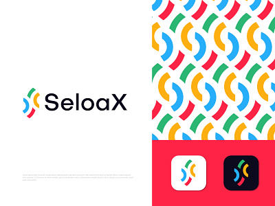 Modern (S+X) Colorful Logo for SeloaX app icon brand and identity branding branding agency business ecommerce gfxhouse identity letter logo lettering logo logo design branding logo designer logodesign logodesigns logotype m letter logo mark minimal modern x logo