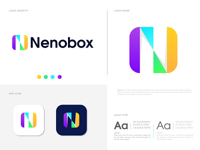 N letter logo design Nenobox abstract app icon logo best logo branding branding and identity company logo concept creative logo gfxhouse illustration logo logo creation logo design logo designer logo mark logodesign logos logotype modern logo n letter logo