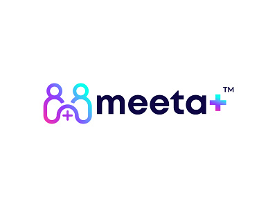 Dating app logo for meeta abstact agency branding branding agency colorful logo dating app dating logo digital gfxhouse letter logo logo design branding logodesign logodesigner logotype man logo meet logo modern people logo professional social app icon