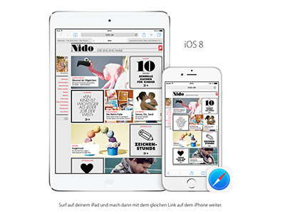 Nido.de iOS8 Presentation apple ios7 ios8 ipad iphone nido magazine website