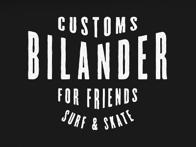 Bilander Badge Project badge bilander black friends gold handmade logo mark skate skateboard surf surfboard