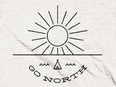 GO NORTH on Cotton Bureau cotton bureau lettering logo motorcycle print t shirt typography